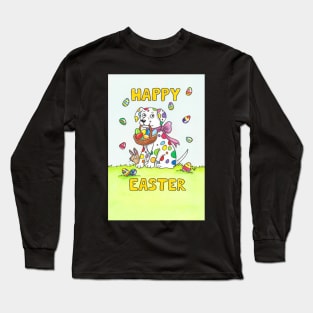 Happy Dalmatian Easter Long Sleeve T-Shirt